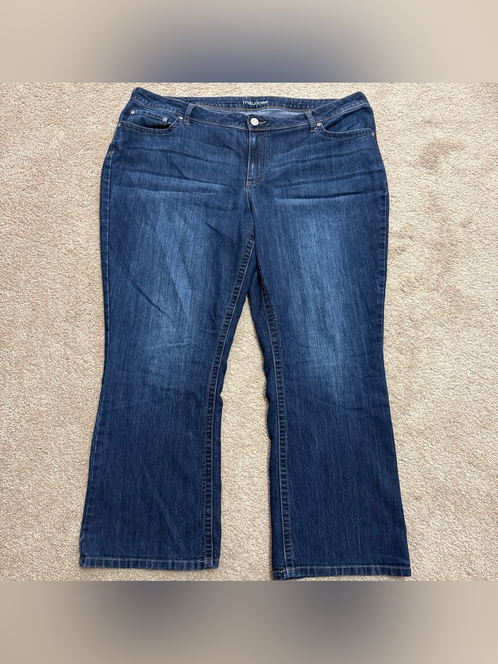 Maurices Dark Blue Boot-Cut Jeans